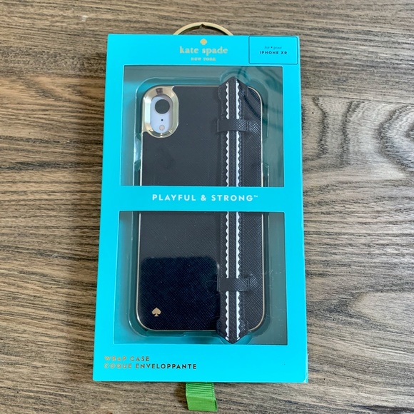 BNIB Kate Spade Wrap Strap Saffiano Case iPhone XR - Picture 3 of 13